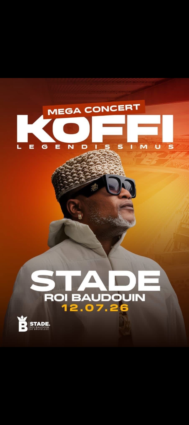 KOFFI OLOMIDE : UN CONCERT POPULAIRE À BRUXELLES APRÈS SON MARIAGE CIVIL AVEC CINDY LE COEUR !