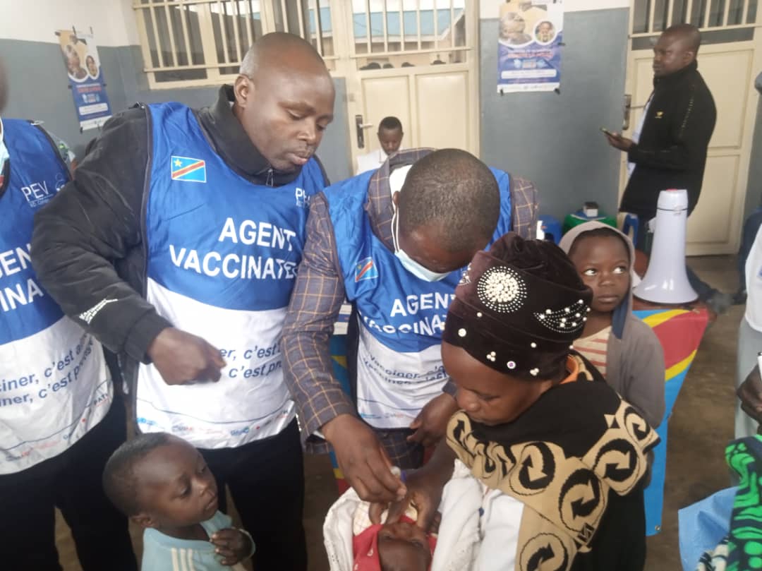 Beni : 44 688 enfants ciblés par la campagne de vaccination contre la poliomyélite à Kyondo
