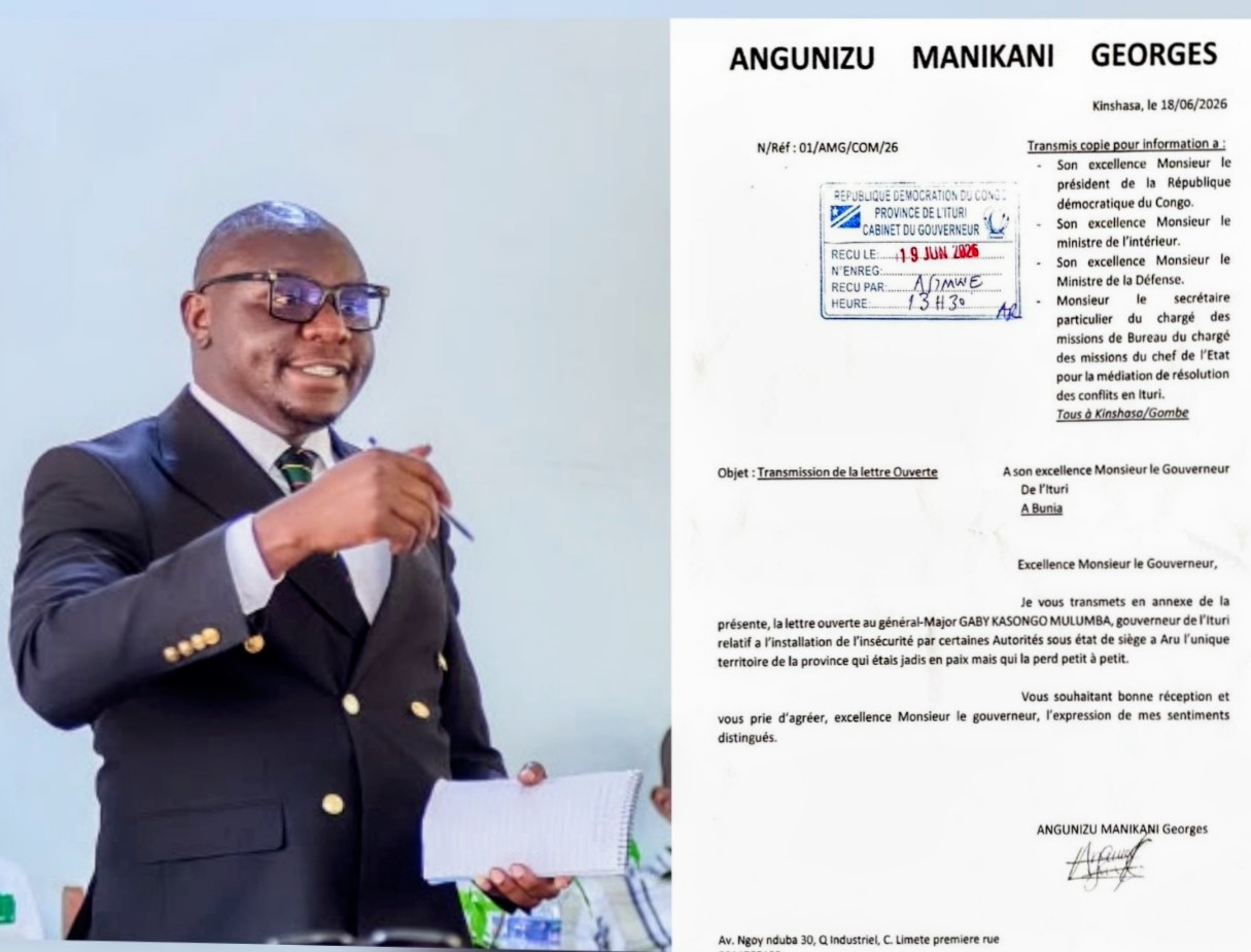 Aru en alerte rouge : Angunizu Manikani Georges dénonce une dégradation alarmante de la situation sécuritaire
